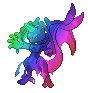 Rainbow Evil Mewtwo